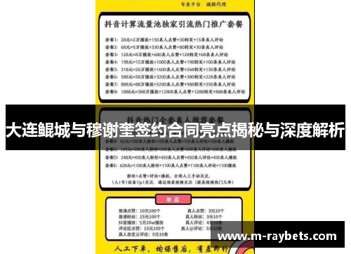 大连鲲城与穆谢奎签约合同亮点揭秘与深度解析