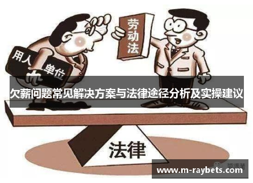 欠薪问题常见解决方案与法律途径分析及实操建议
